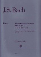 Bach Chromatic Fantasie & Fugue With Fingering Sheet Music Songbook
