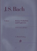 Bach Little Preludes & Fugues Piano Paperback Sheet Music Songbook