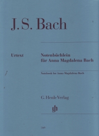 Bach Anna Magdalena Notebook With Fingering Sheet Music Songbook