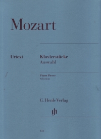 Mozart Piano Pieces (selected) Sheet Music Songbook