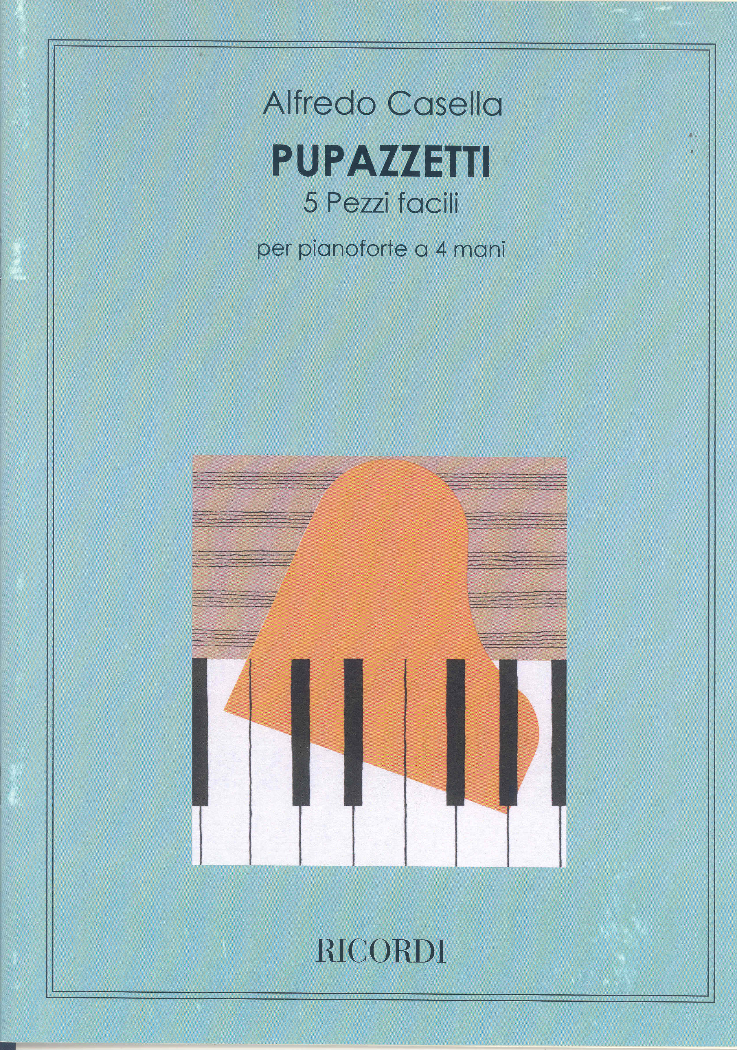 Casella Pupazzetti (5 Pieces) Piano Duet Sheet Music Songbook