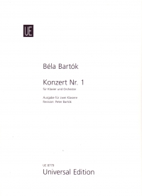 Bartok Concerto No 1 2 Piano/4 Hands Sheet Music Songbook
