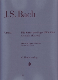 Bach Art Of The Fugue Piano Sheet Music Songbook