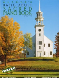 Alfred Basic Adult Sacred Piano Book Level 2 Sheet Music Songbook