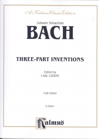 Bach Inventions (3-part) Czerny Piano Sheet Music Songbook