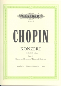 Chopin Concerto No 2 Op21 Fmin (pozniak) Sheet Music Songbook