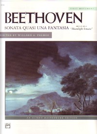 Beethoven Sonata Op27 No 2 Cmin First Movem Piano Sheet Music Songbook
