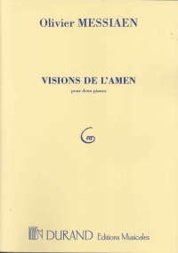 Messiaen Visions De Lamen (2 Pianos/4 Hands) Sheet Music Songbook