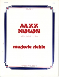 Richie Jazz Solos With Stylistic Notes Sheet Music Songbook