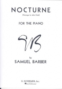 Barber Nocturne Piano Sheet Music Songbook