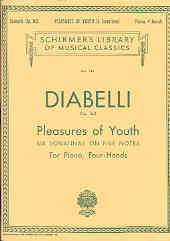Diabelli Pleasures Of Youth Op163 (6 Sonatinas) Sheet Music Songbook