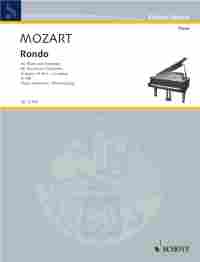 Mozart Rondo A K386 2 Pianos 4 Hands Sheet Music Songbook