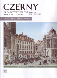 Czerny Op718 24 Easy Studies For Left Hand Piano Sheet Music Songbook