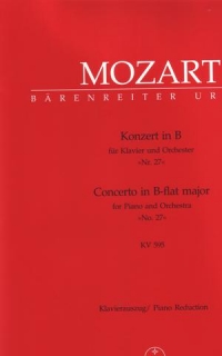 Mozart Concerto K595 No 27 2 Pianos 4 Hands Sheet Music Songbook