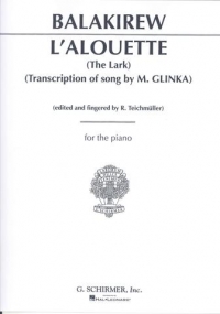 Balakirev Lalouette (the Lark) Piano Sheet Music Songbook
