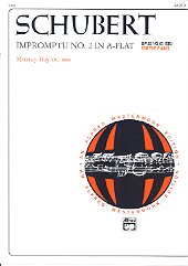 Schubert Impromptu Op142 No 2 Ab Piano Sheet Music Songbook