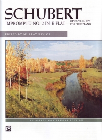 Schubert Impromptu Op90 No 2 Eb Piano Sheet Music Songbook