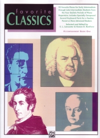 Favourite Classics Book 1 Accompaniment Book Piano Sheet Music Songbook