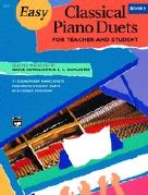 Easy Classical Piano Duets Book 1 Sheet Music Songbook