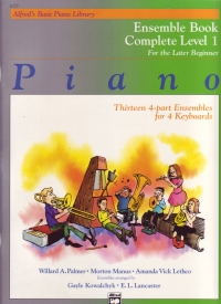 Alfred Basic Piano Ensemble Book Complete Level 1 Sheet Music Songbook