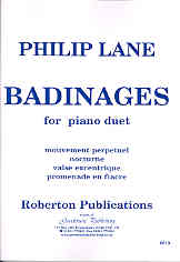 Lane Badinages Piano Duet Sheet Music Songbook