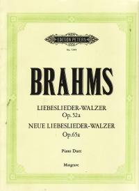 Brahms Liebeslieder Waltzes Op52a,neue Liebes Op65 Sheet Music Songbook