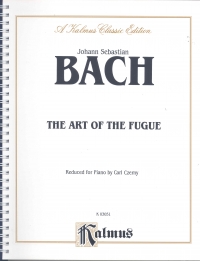 Bach Art Of The Fugue (czerny) Piano Sheet Music Songbook