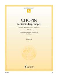 Chopin Fantasie Impromtu Op66 Piano Sheet Music Songbook