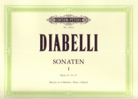 Diabelli Sonatas Vol 1 Frey Op32,33,37 Piano Duet Sheet Music Songbook
