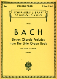 Bach 11 Choral Preludes From Little Organ Book Sheet Music Songbook