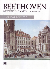 Beethoven Sonatina In F Major Piano Sheet Music Songbook