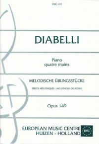 Diabelli Melodious Exercises Op149 Piano Duet Sheet Music Songbook