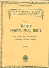 18 Original Piano Duets Sheet Music Songbook