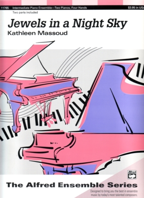 Massoud Jewels In A Night Sky 2pno/4hnd Sheet Music Songbook