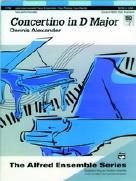 Alexander Concertino In D Major 2pno/4hnd Sheet Music Songbook
