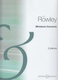 Rowley Miniature Concerto 2 Pianos 4 Hands Sheet Music Songbook