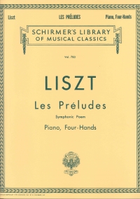 Liszt Preludes Piano Duet Sheet Music Songbook