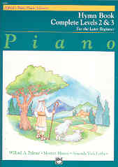 Alfred Basic Piano Hymn Book Complete Levels 2 & 3 Sheet Music Songbook