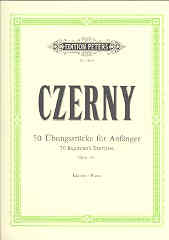 Czerny 50 Beginners Exercises Op481 Ruthardt Piano Sheet Music Songbook