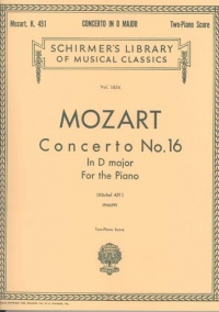 Mozart Concerto K451 No 16 D Major 2 Piano Score Sheet Music Songbook
