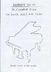 Campbell Bruce 6 Dance Duets Piano Sheet Music Songbook