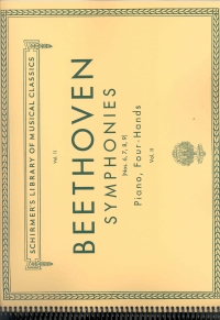 Beethoven Symphonies Book 2 (6-9) Piano Duet Sheet Music Songbook