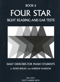 Four Star S/r & Ear Tests Berlin Book 6 Piano Sheet Music Songbook