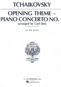 Tchaikovsky Concerto No 1 - Opening (deis) Piano Sheet Music Songbook