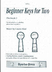 Beginner Keys For Two Pre-book 1 Shur Piano Duet Sheet Music Songbook
