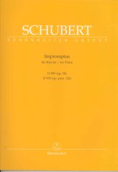 Schubert Impromptus D899 (op90) D935 (op142) Piano Sheet Music Songbook
