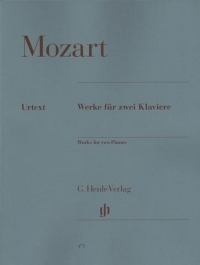 Mozart Works For Two Pianos Sheet Music Songbook