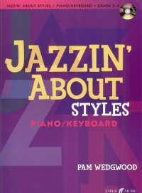 Jazzin About Styles Piano/keyboard Wedgwood + Cd Sheet Music Songbook
