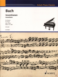 Bach Inventions Bwv772-801 Kreutz Piano Sheet Music Songbook
