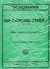 Schumann Canonic Etudes (6) Op56 Sheet Music Songbook